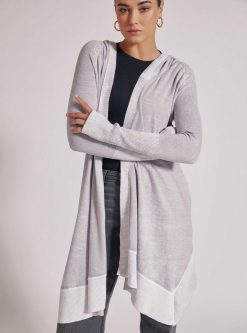 New Blanc Noir Cardigan Chasseresse Gouttes De Pluie