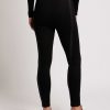 Hot Blanc Noir Legging En Cuir Ponte Noir