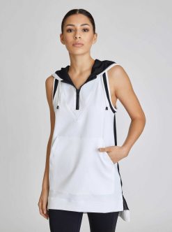 Hot Blanc Noir Gilet Cocon Blanc