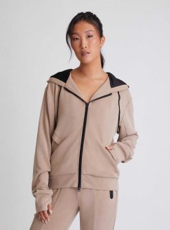 New Blanc Noir Travel Twin : Sweat A Capuche Reflechissant Brooke