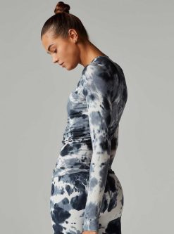 Clearance Blanc Noir Dessus Magnetique Tie-Dye Gris