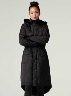 Online Blanc Noir Manteau De Criquet Noir