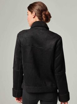 Online Blanc Noir Moto Zippee En Sherpa Noir