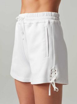 Wholesale Blanc Noir Short A Lacets Blanc