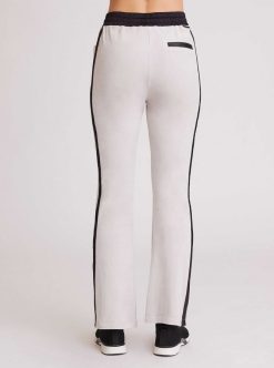 New Blanc Noir Pantalon Sportif En Velours