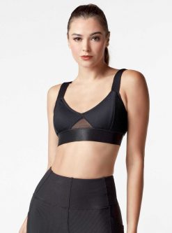 Online Blanc Noir Soutien-Gorge Cotele Directionnel Noir