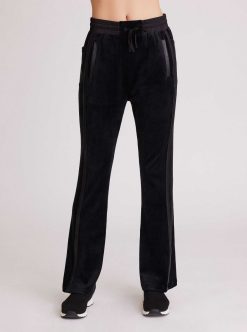 Hot Blanc Noir Pantalon Sportif En Velours