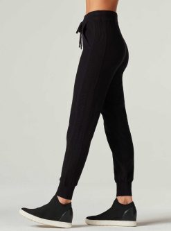 Wholesale Blanc Noir Pantalon De Jogging Portola Noir