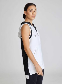 Hot Blanc Noir Gilet Cocon Blanc