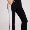 Hot Blanc Noir Pantalon Coupe Bootcut Blair