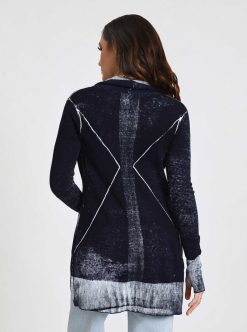 Best Blanc Noir Cardigan Drape Sur Le Devant Huntress