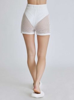 Best Blanc Noir Short En Crochet Margot - Blanc