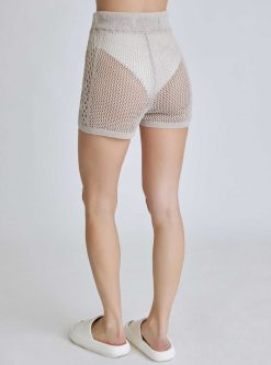 Clearance Blanc Noir Short En Crochet Margot Pierre Ponce